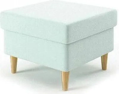 Produktbild von Pouffe-Fußhocker, wohnzimmer sitzhocker MILO 50x50cm HELLGRÜN