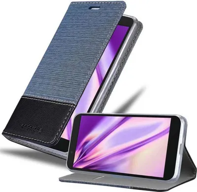 Immagine prodotto di Cadorabo custodia per Alcatel 1C 2019 custodia protettiva in blu custodia per telefono cellulare custodia a libro cover