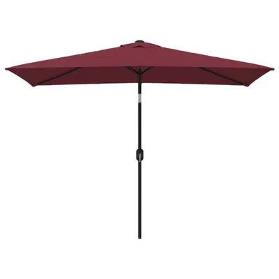 Immagine prodotto di vidaXL Ombrellone con palo in metallo 300x200 cm Rosso Bordeaux