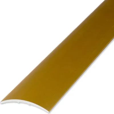 Produktbild von PROVISTON | Übergangsprofil | Aluminium eloxiert | Goldfarbig | Breite 28 mm | Höhe 1.5 mm | Länge 1000 mm | Selbstklebend | Übergangsschiene | Übergangsleiste | Bodenprofil | Abdeckleiste | 1 Stück