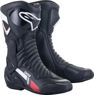 Produktbild von stiefel S-MX 6, ALPINESTARS (schwarz/weiß/grau/rot, Größe 36)