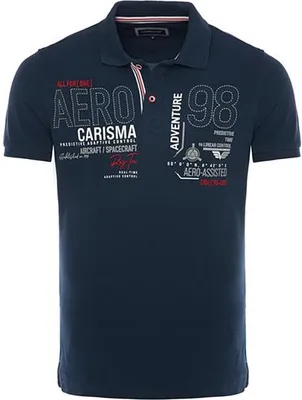 Produktbild von Brandneu Designer Poloshirt CARISMA Navy CRM4666 XL