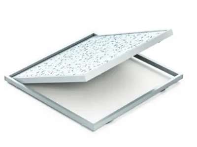 Produktbild von Plastline Revisionstür 600x600 mm Aluminium mit Rahmen