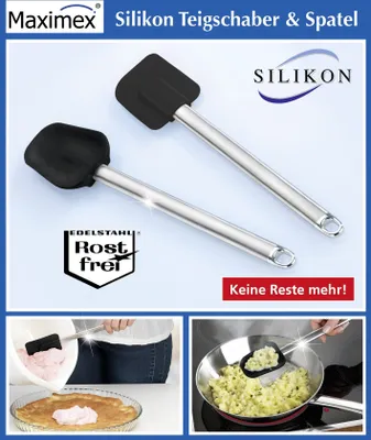 Produktbild von Silikon Teigschabe und Spatel 2tlg. Set