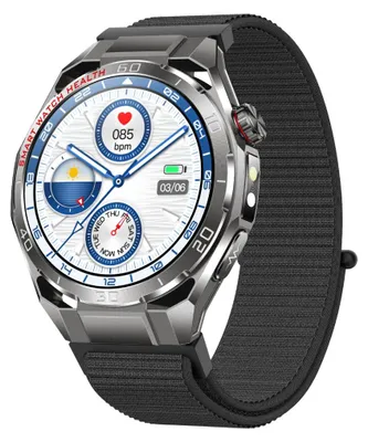 Produktbild von INF Smartwatch Black Webband 1.47 Zoll AMOLED 466x466 IP68 10-15 Tage Akku