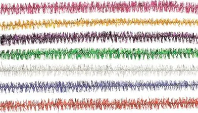 Produktbild von Biegeplüsch Pfeifenputzer metallic bunt Ø 0,8 x 50 cm 10 Stück