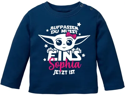 Produktbild von Moonworks® personalisiertes Baby Langarmshirt mit Namen und Alter Baby-Geburtstagsshirt Mädchen Geschenk navy 56/62 (1-3 Monate)