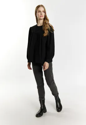 Image de Chemise à manches longues pour femmes SAPORTA - noire, taille XS
