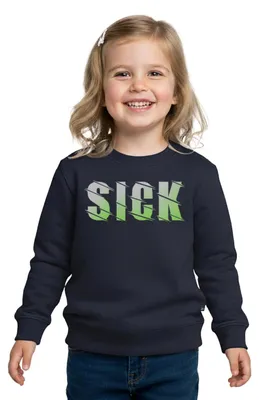 Produktbild von Spreadshirt Sick Statement Kinder Premium Pullover, 98/104 (2 Jahre), Navy