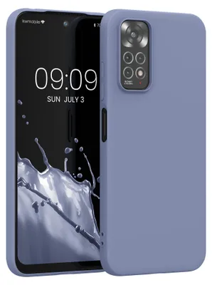 Produktbild von kwmobile Handyhülle für Xiaomi Redmi Note 11 / Note 11S Hülle - TPU Case - Kabelloses Laden - Schutzhülle Cover in Blaugrau
