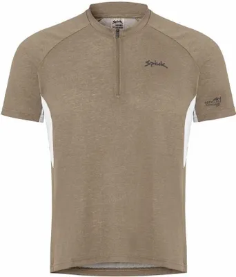 Immagine prodotto di Maglietta a maniche corte Spiuk All Terrain Gravel, colore beige, taglia L, per uomo