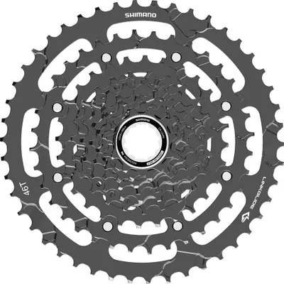 Produktbild von Shimano Cues Lg400-9 Kassette Silber 9s / 11-46t Silber 9s