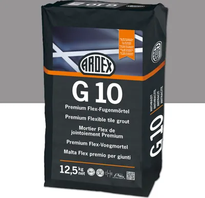 Produktbild von ARDEX G10 Premium Flex-Fugenmörtel Grau 12,5kg Sack