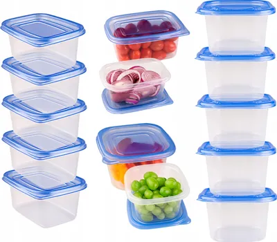 Zdjęcie produktu dla SuperButelki - Zestaw pojemników MULTIBOX, 10 sztuk, 700 ml, 950ml, z pokrywkami, odporne i uniwersalne - porządek i oszczędność miejsca!