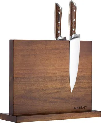 Produktbild von Famanu Magnetisches Messerblock ohne Messer - Holz, Multifunktionale Aufbewahrung