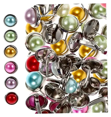 Produktbild von 100 Stück Bunte Metallklammern zum Basteln von Papierverschlüssen aus Legierung für Scrapbooking