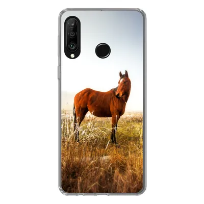 Produktbild von MuchoWow® Handyhülle Schutzhülle Hülle für Huawei P30 Lite Pferd - Weide - Australien Silikon Softcase Handy Hülle - Handyhülle