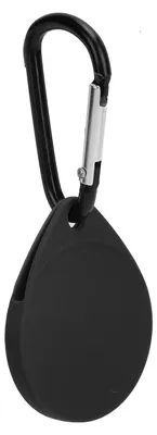 Image de Housse de protection en silicone, protection anti-perte avec mousqueton pour IOS (noir)