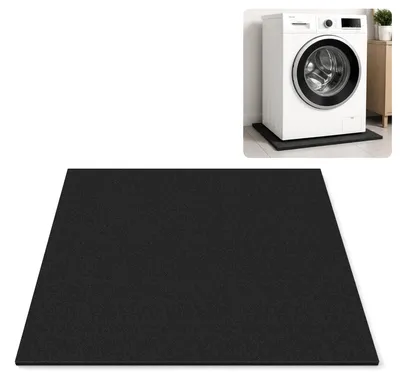 Antivibrationsmatte 2er-Set, 60x60x1 cm, zuschneidbar