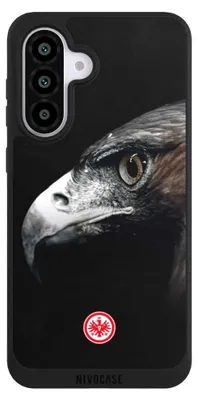 Produktbild von NIVOCASE Handyhülle für Samsung Galaxy A56 5G Hülle NIVOpure Case Schwarz Europameisterschaft Eintracht Frankfurt Offizielles Lizenzprodukt