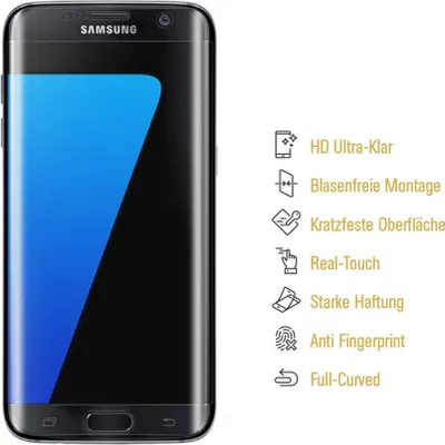 Produktbild von 1x Panzerfolie für Samsung Galaxy S7 FULL-COVER Displayschutzfolie Display KLAR