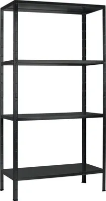 Obrázok produktu pre Kovový zásuvný regál Kaiserthal 1700x850x400 mm 4 police nosnosť 260 kg, čierny