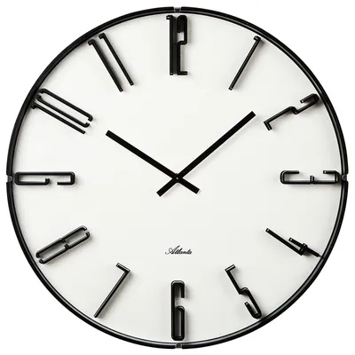 Produktbild von Atlanta 4473/0 Wanduhr Quarz analog creme-farben