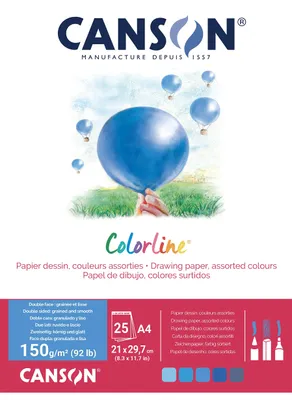 Obrázok produktu pre Canson Colorline, Umelecký papier, 150 g/m², 25 listy