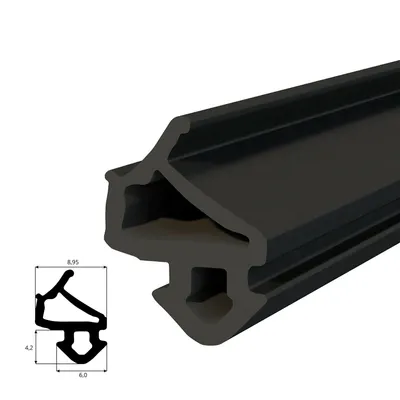 Produktbild von DQ-PP Fensterdichtung Gummidichtung Dichtung Fenster Länge: 100cm ; UOS-1127