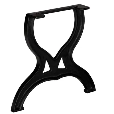 Image de vidaXL Pieds de table basse 2 pcs. Cadre en X fonte