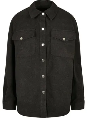 Produktbild von Urban Classics - "Classic" Hemdjacke für Damen TN426 (5XL) (Holzkohle)