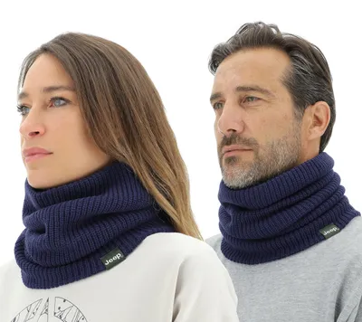 Obrázok produktu pre JEEP O102601-A184, nákrčník s textúrou, unisex, tmavomodrá farba