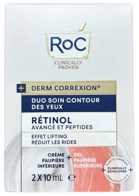 Produktbild von RoC Derm Correxion Dual Eye Cream 2 x 10 ml