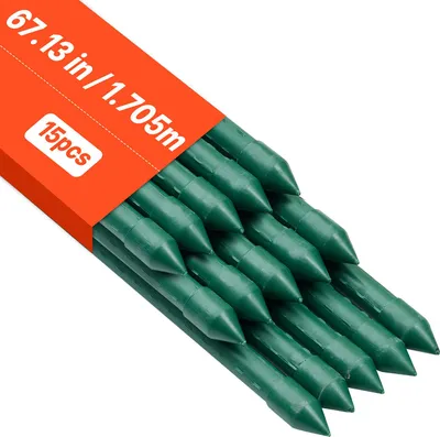 Zdjęcie produktu dla Vevor Podpórka Do Roślin 15 Szt Metalowe Paliki Powlekane 16X1705Mm Mocne