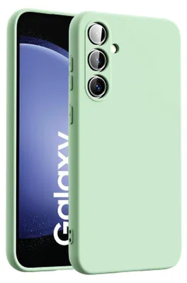 Produktbild von Hülle für Samsung Galaxy S23 FE Handy Schutz Cover Silikon Gel Case Handyhülle, grün