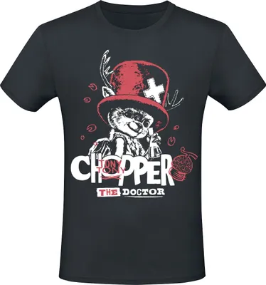 Produktbild von One Piece T-Shirt Herren Chopper - The Doctor schwarz XXL