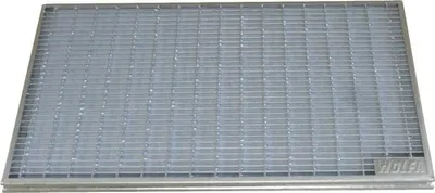 Produktbild von Pressgitterrost Wolfa für Fußabstreiferkasten 60x40 cm (Masche 30x10 mm)