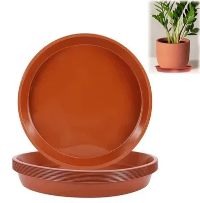 Zdjęcie produktu dla Podstawki pod doniczki okrągłe 24 cm tworzywo sztuczne roślin 10 szt.
