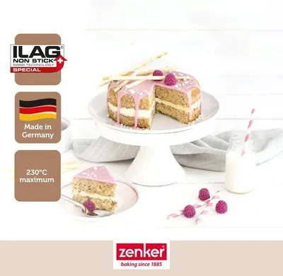 Immagine prodotto di Mini stampi da forno a cerniera, set da 2, 12 cm e 16 cm, rivestimento antiaderente, ILAG Special, Zenker Special Mini, acciaio