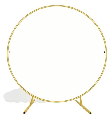 Produktbild von Hochzeitsbogenständer, Robuster Metallrahmen, Vielseitig für Veranstaltungen, Gold-Rund, 2m/6.6FT-e