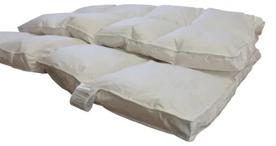 Produktbild von Hofmann Premium 6cm Kassetten Daunendecke Bettdecke 4x6 Außensteg 155x220 1200g