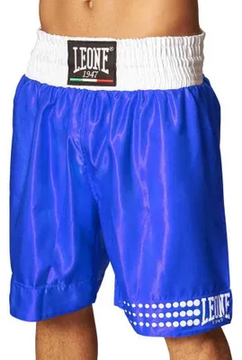 Productafbeelding van Bokspantalon Leone1947 – blauw, satijn, maat XL