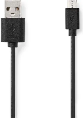 Produktbild von Nedis CCGT60500BK20, 2 m, USB A, Micro-USB A, USB 2.0, 0,48 Gbit/s, Schwarz