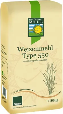Produktbild von Bohlsener Mühle Weizenmehl Type 550 -- 1kg