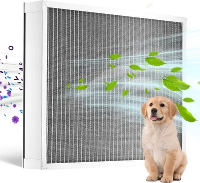 Produktbild von VEVOR Elektrostatischer Luftfilter, 20 x 25 x 4 Zoll, waschbar und wiederverwendbar, für ein gesünderes Zuhause oder Büro (Tatsächliche Größe: 19,37 x 24,37 x 3,58 Zoll)