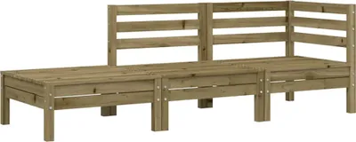 Produktbild von vidaXL Gartensofa 3-Sitzer Kiefernholz Imprägniert