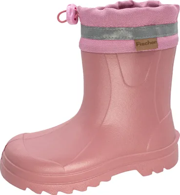 Produktbild von Fischer Kinder Stiefel uni wasserdicht und pflegeleicht mit Zugband 201022, Größe:27 EU, Farbe:Rosa