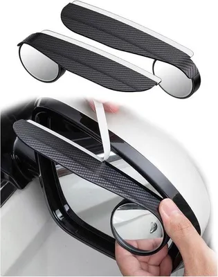 Produktbild von 2x Auto Spiegel Set 360° drehbar schwarz Rückfahrspiegel