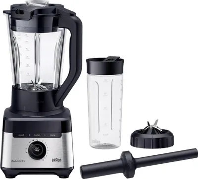 Zdjęcie produktu dla Braun PowerBlend 7 JB 7551 BK, Blender z funkcją gotowania, 2 l, Funkcja pulse, Rozgniatacz do lodu, 0,85 m, 1400 W