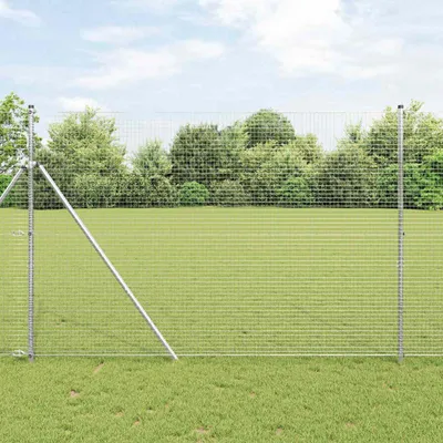 Obrázok produktu pre VidaXL Dvojitý plotový panel, 1000 x 160 cm, strieborná farba